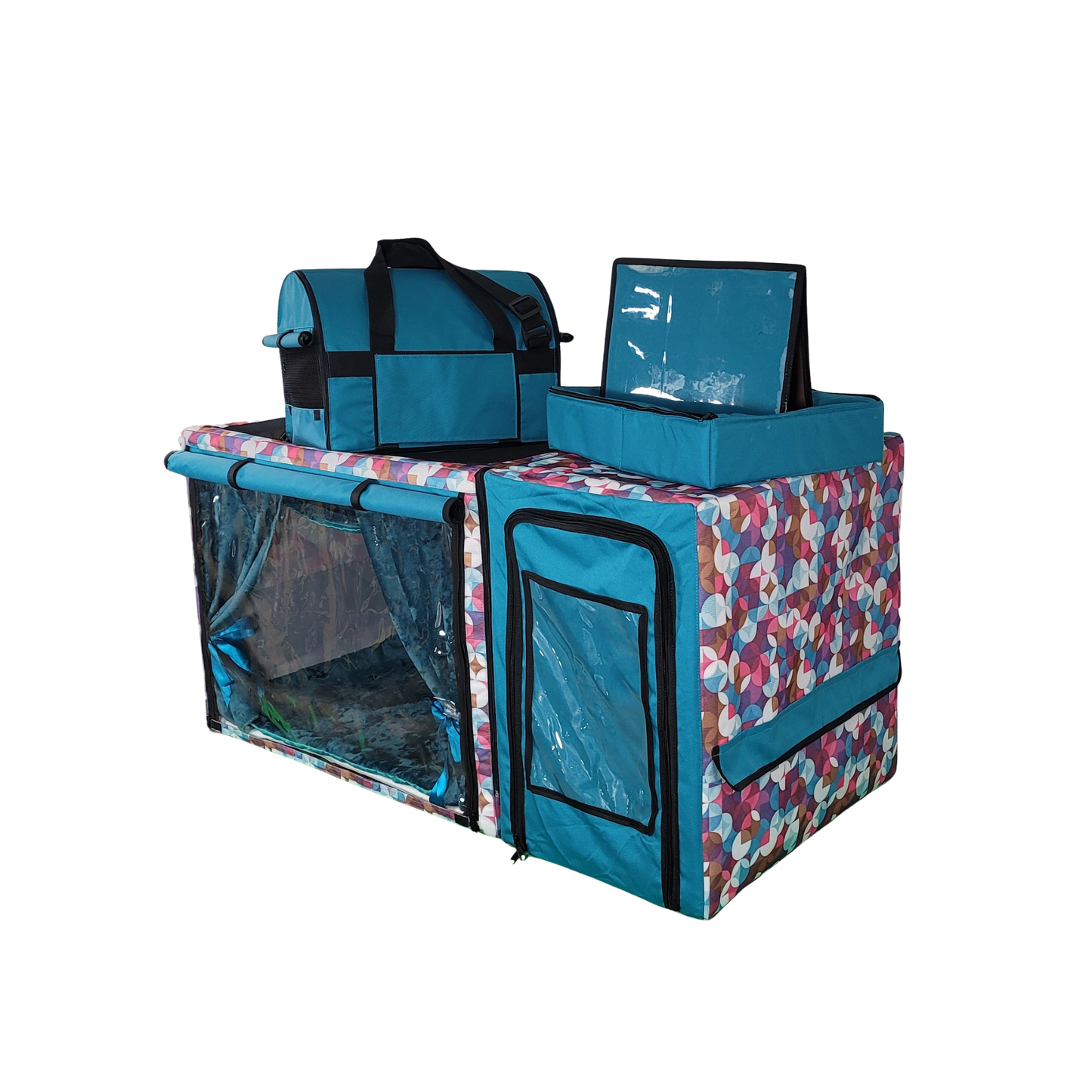Show Cage (Geometric Teal)