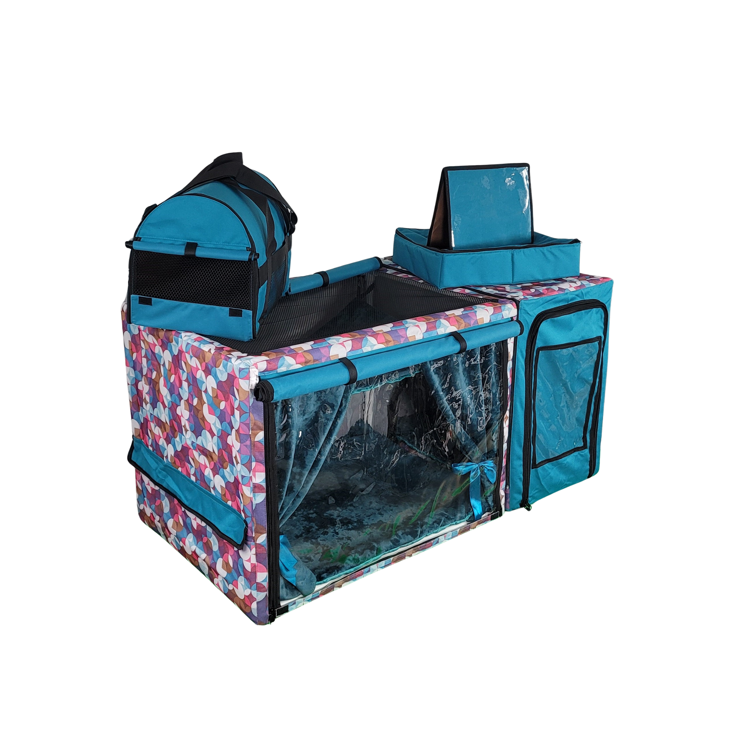 Show Cage (Geometric Teal)