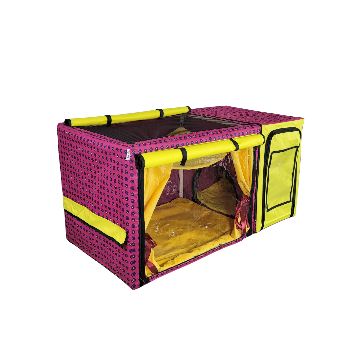 Show Cage (Pink Paws + Yellow)