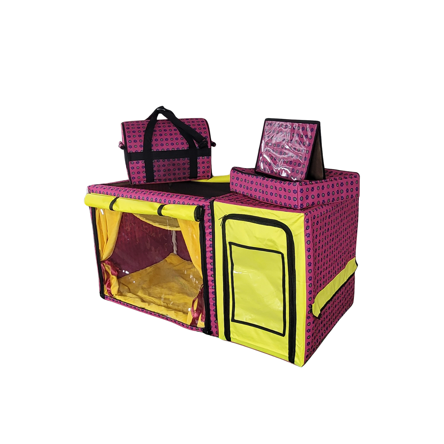 Show Cage (Pink Paws + Yellow)