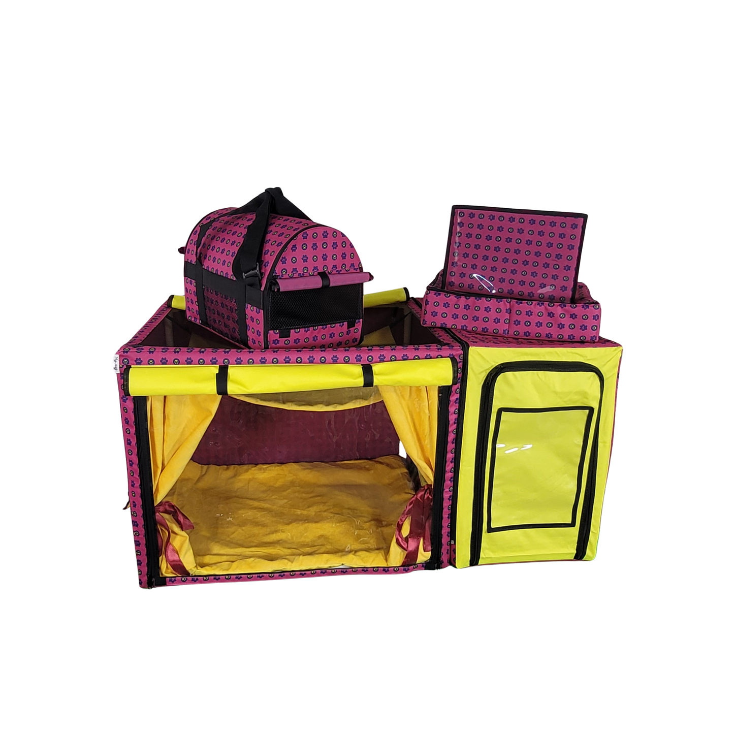 Show Cage (Pink Paws + Yellow)