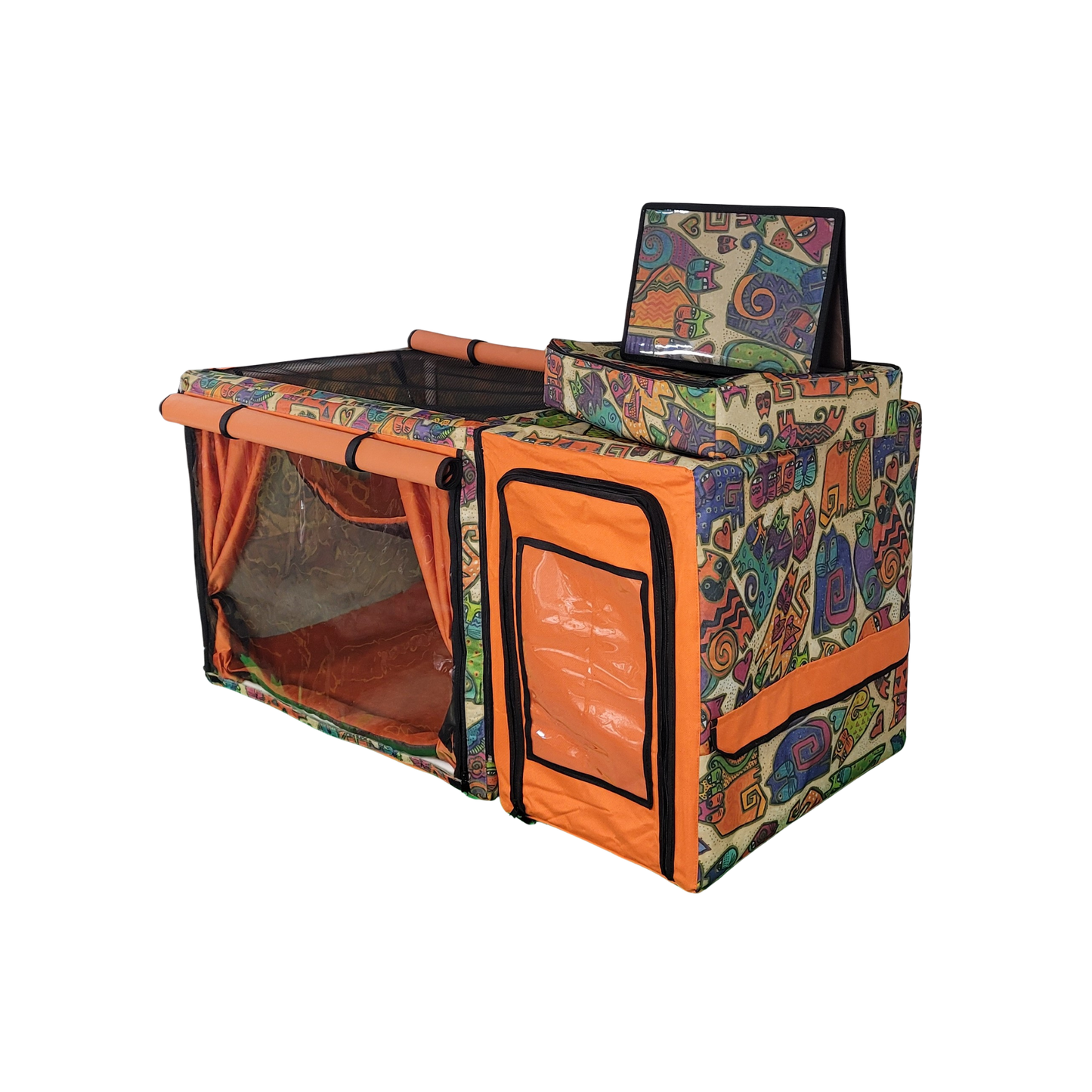 Show Cage (Tan Cats + Orange)