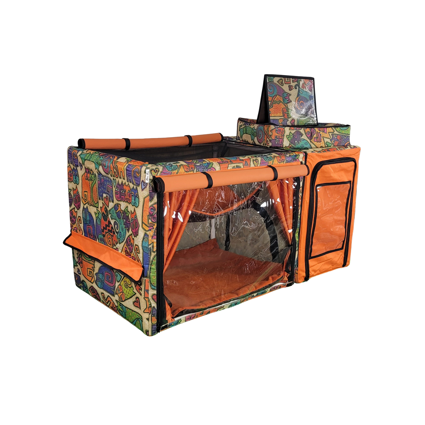 Show Cage (Tan Cats + Orange)