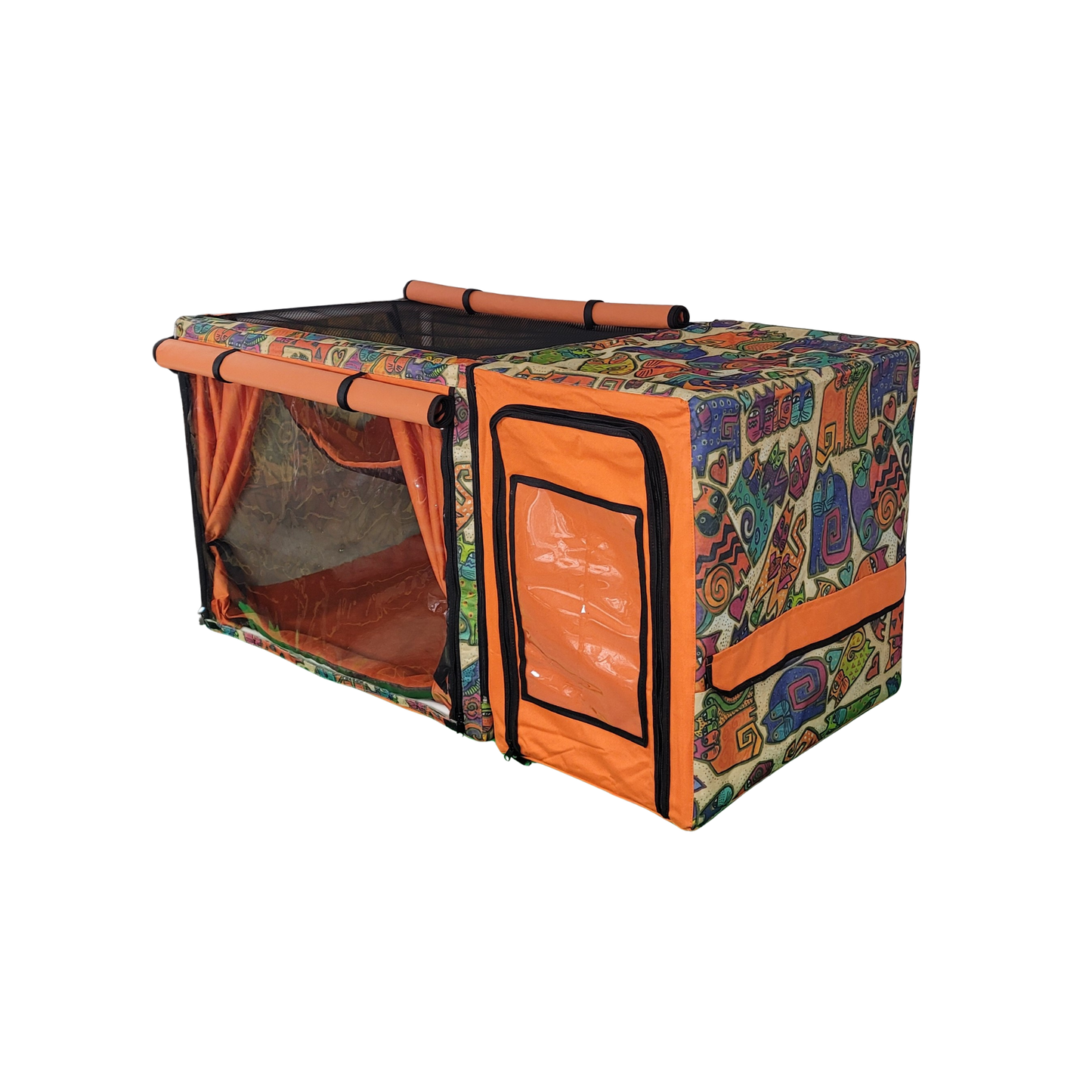 Show Cage (Tan Cats + Orange)