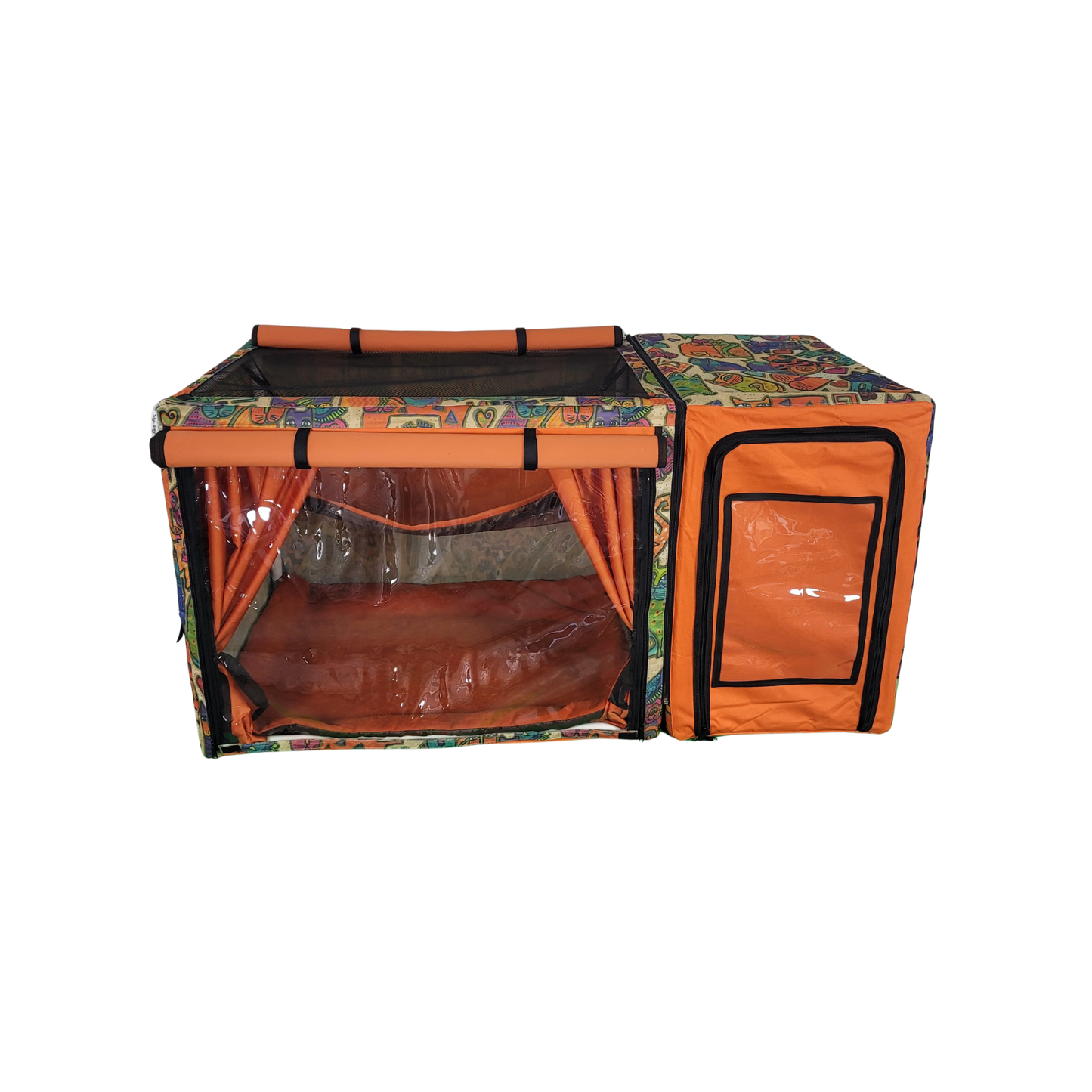 Show Cage (Tan Cats + Orange)