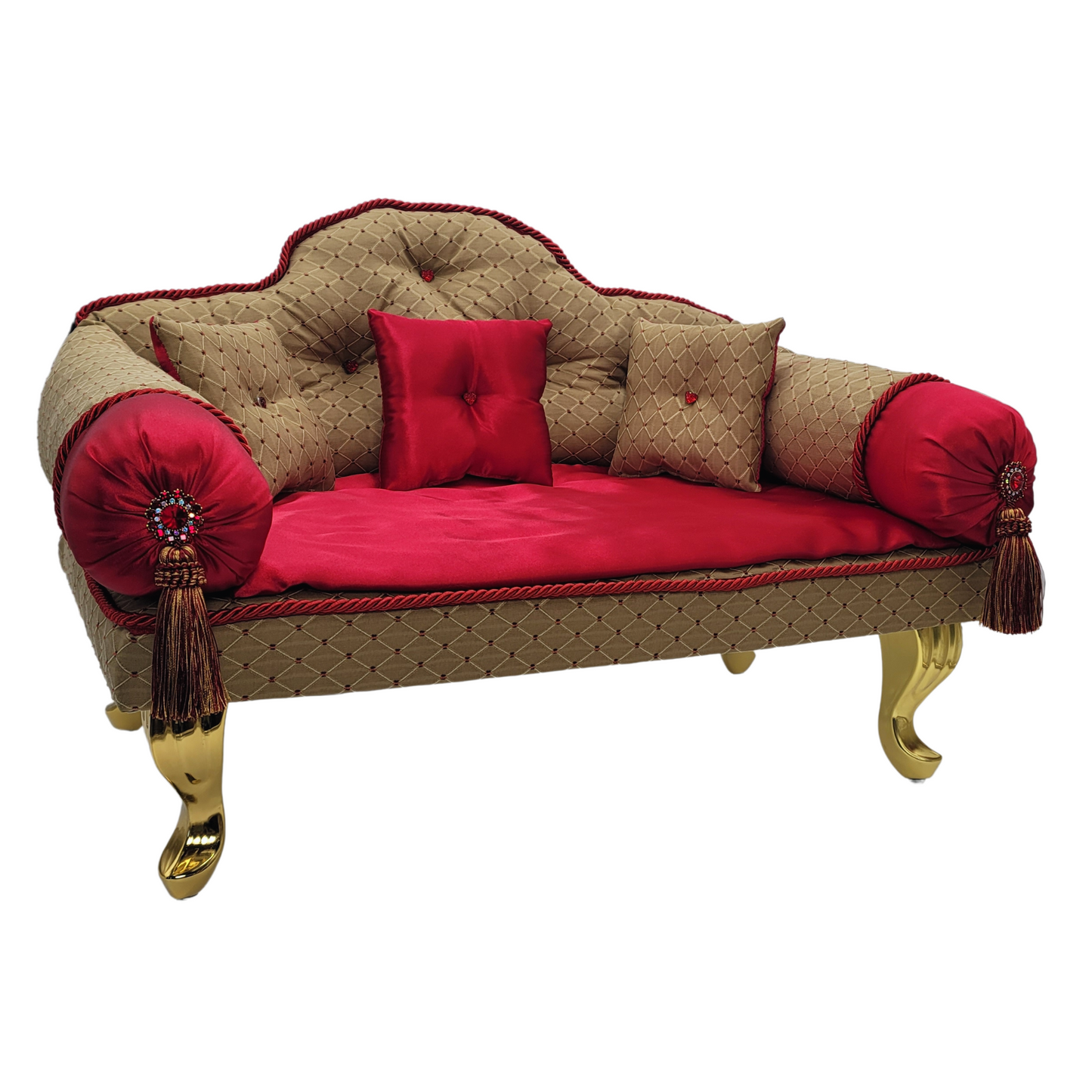 Fancy Pet Couch (Red Diamonds )