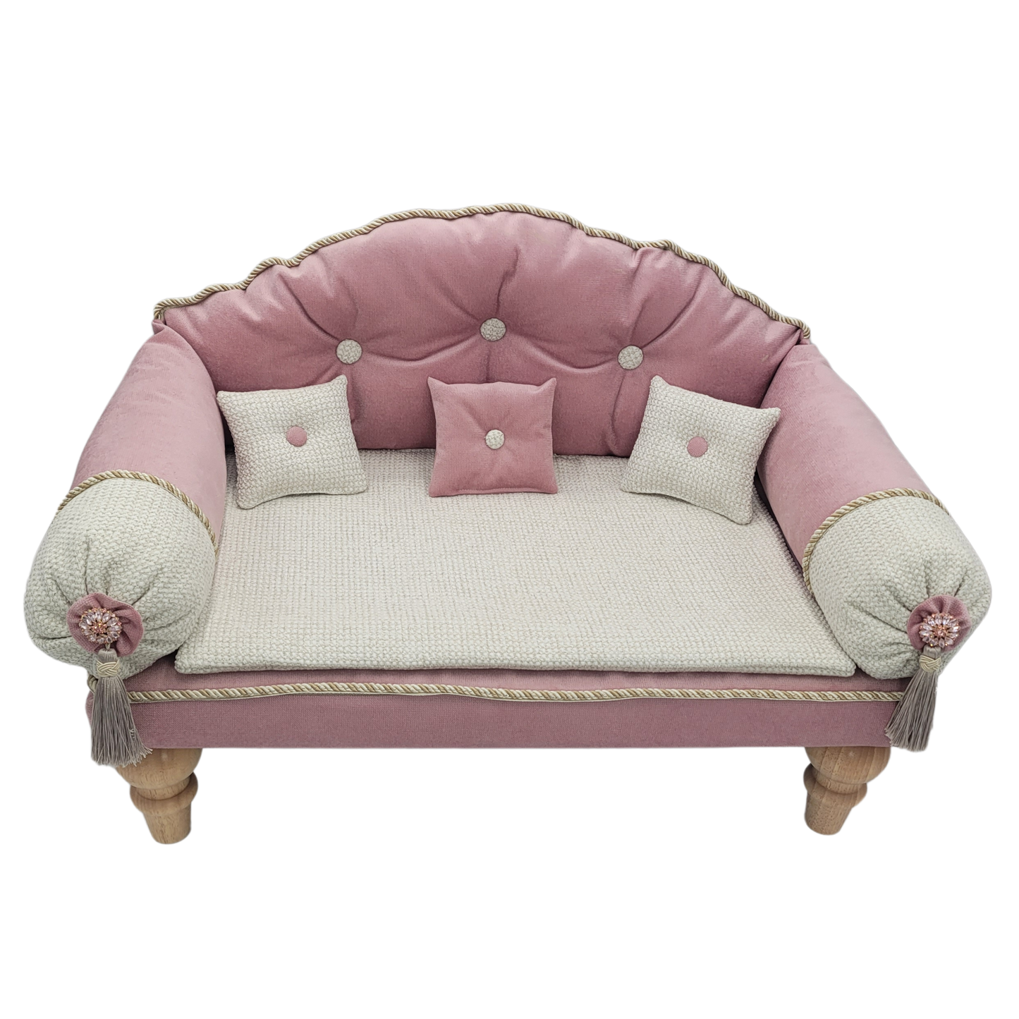 Fancy Pet Couch (Pink and Cream)