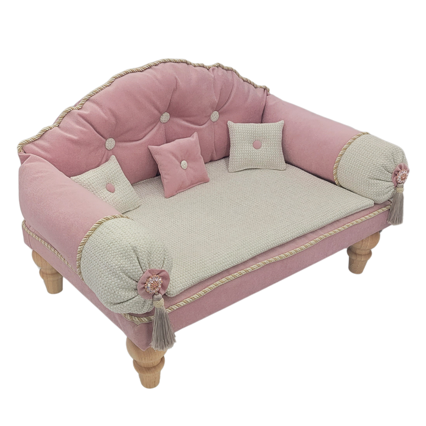 Fancy Pet Couch (Pink and Cream)