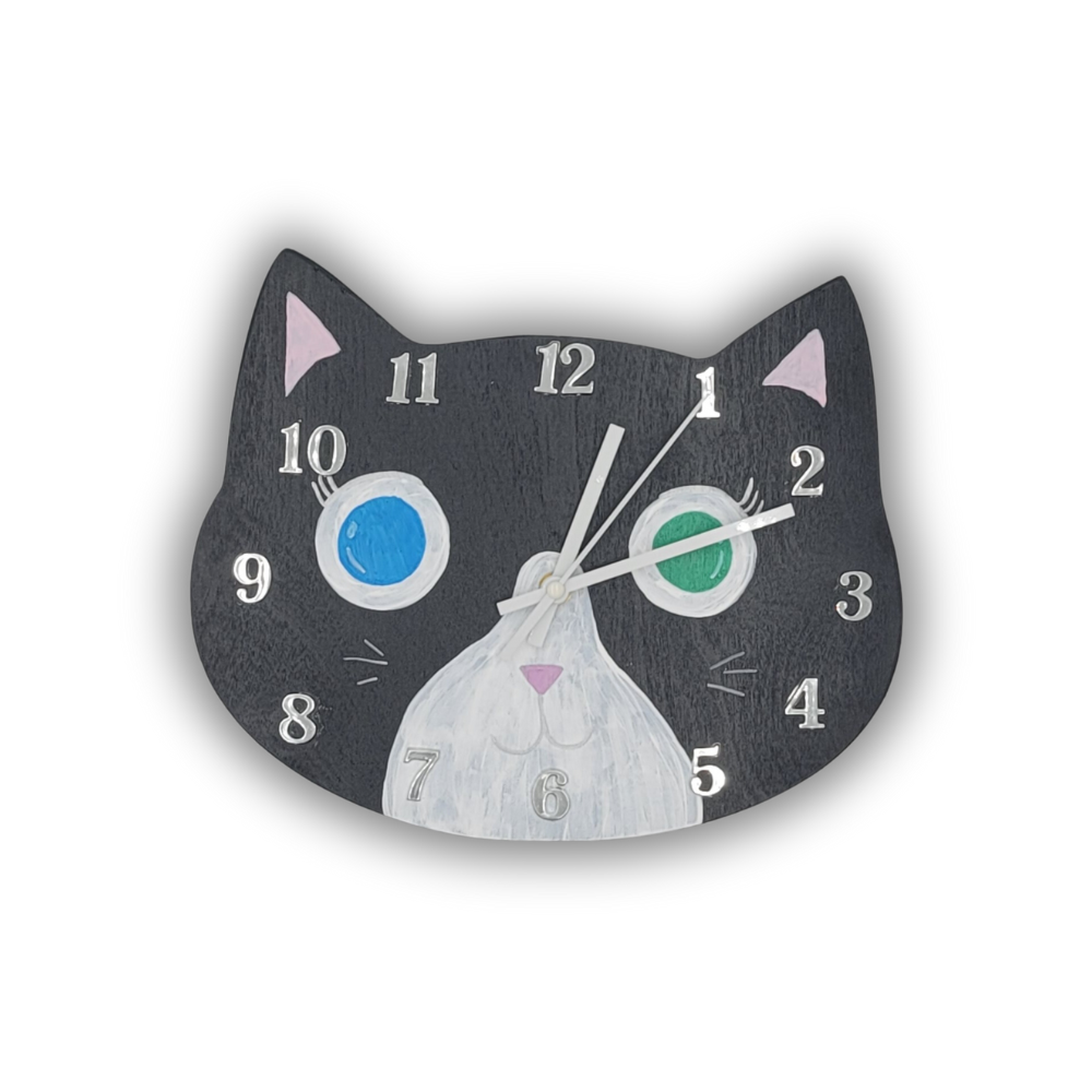 Cat Face Clock
