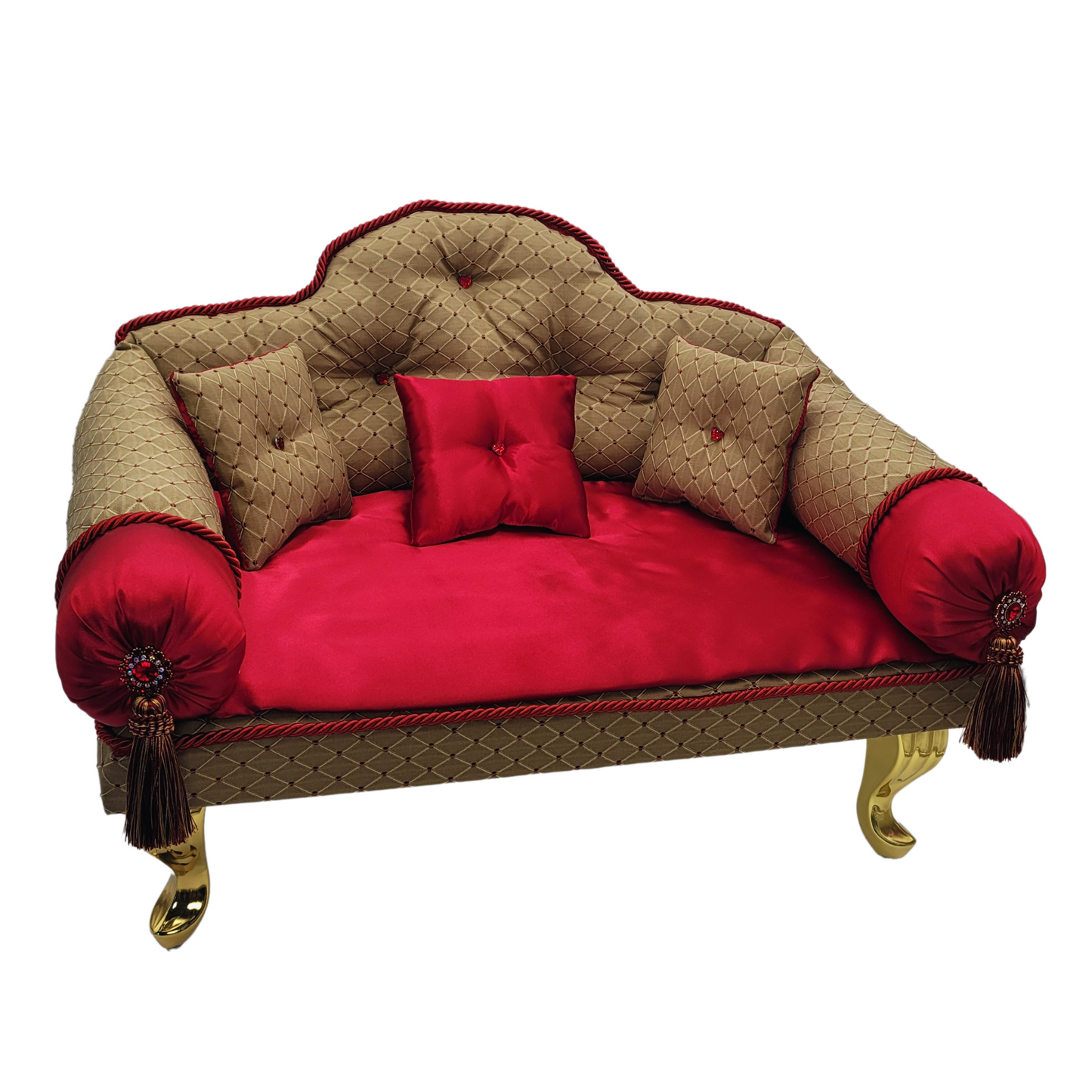 Fancy Pet Couch (Red Diamonds )