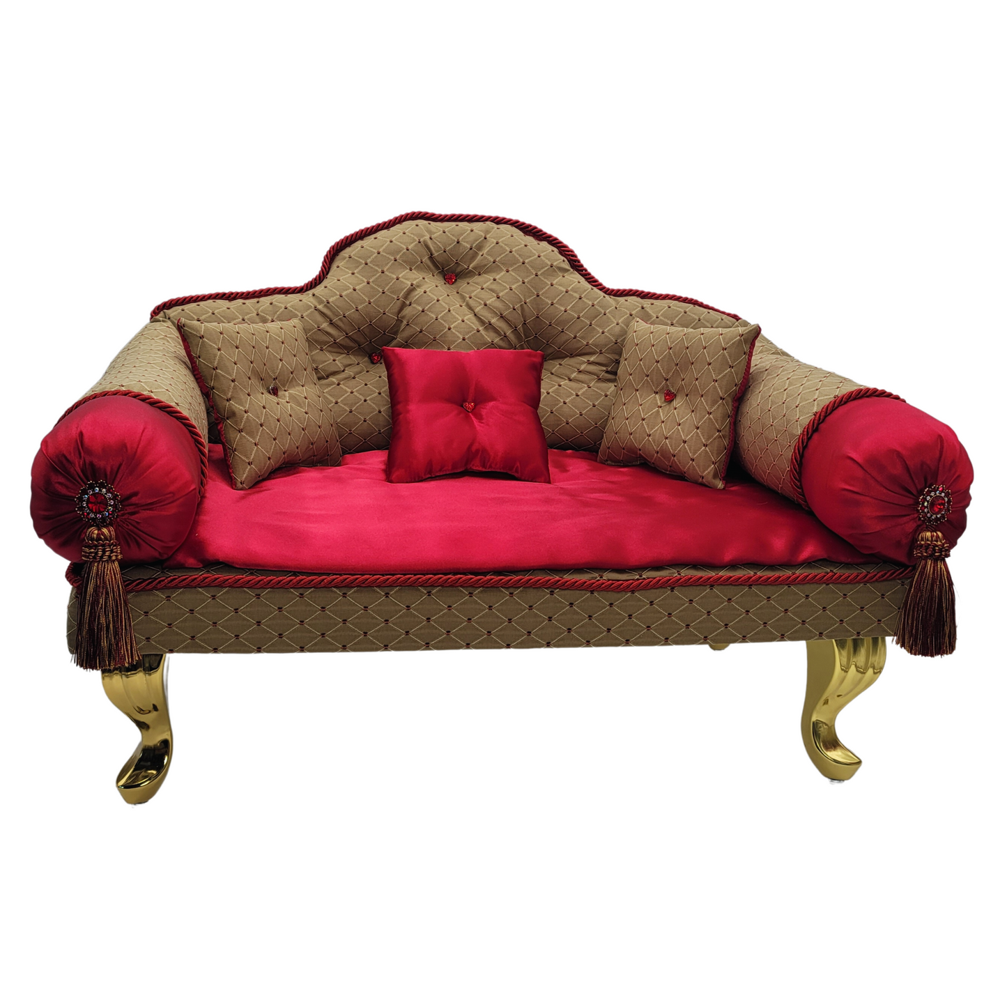 Fancy Pet Couch (Red Diamonds )