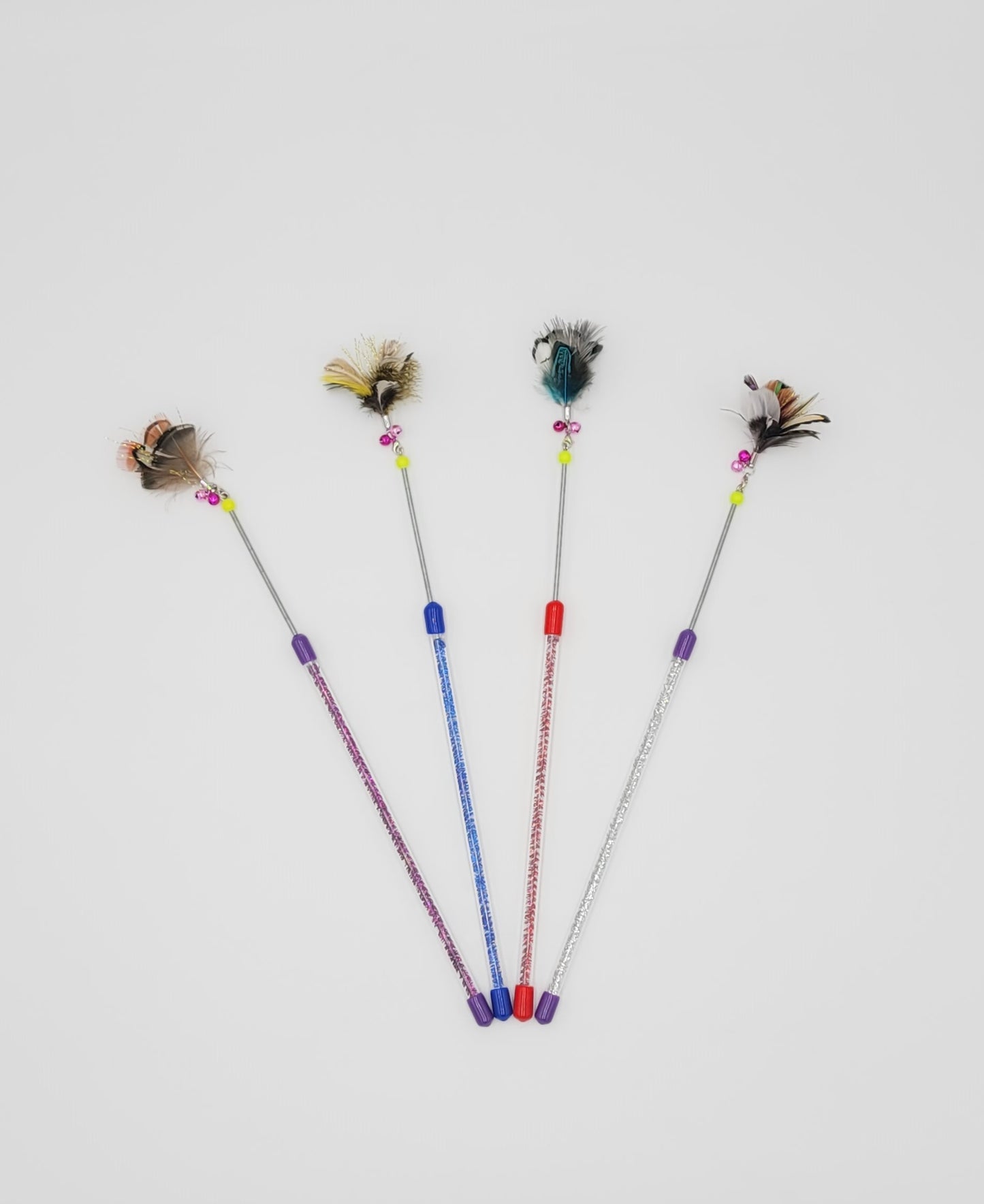 Spring 13" Feather Cat Wand
