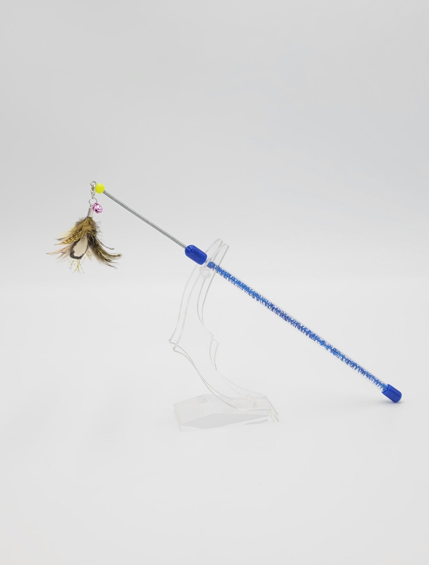 Spring 13" Feather Cat Wand
