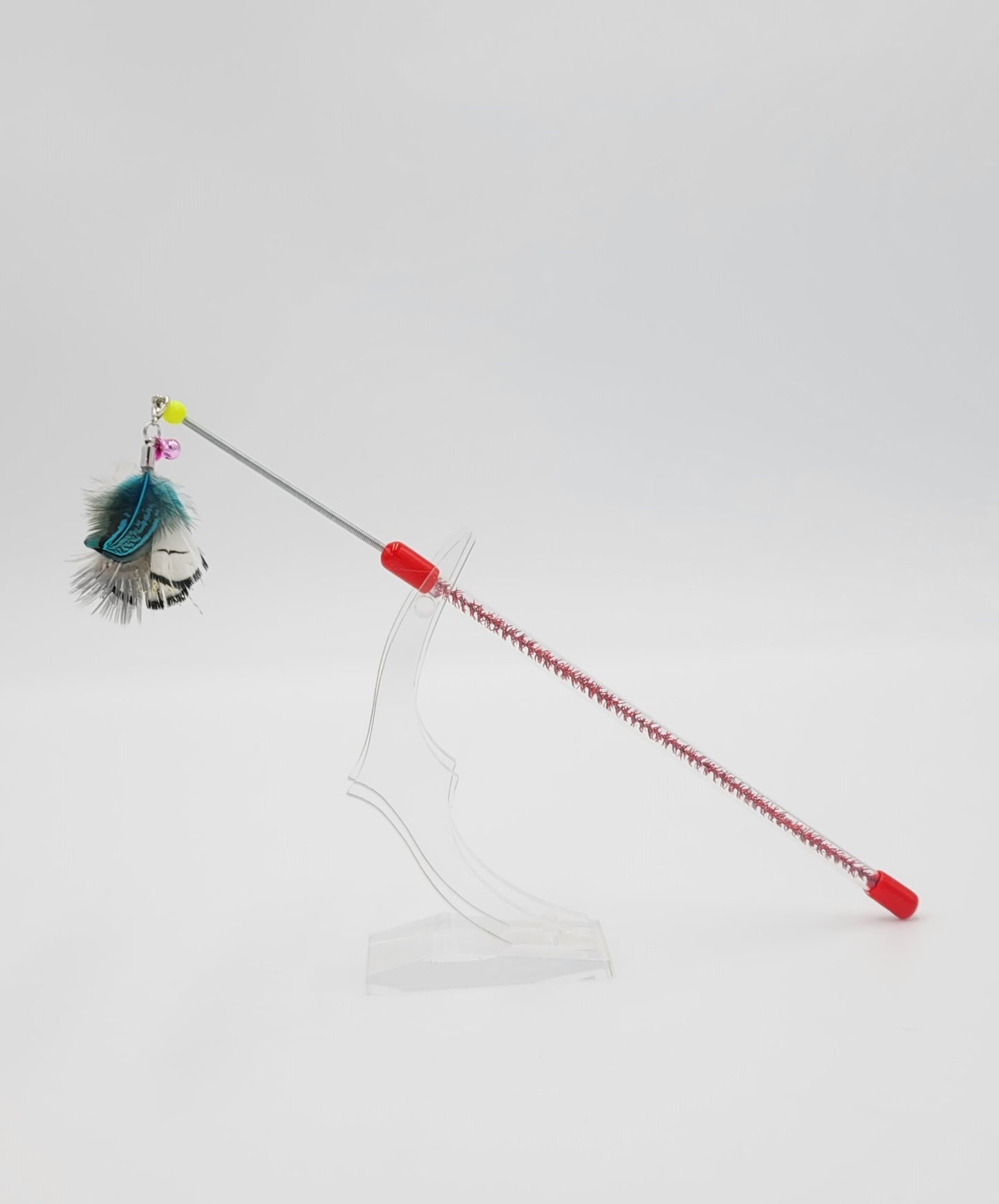 Spring 13" Feather Cat Wand