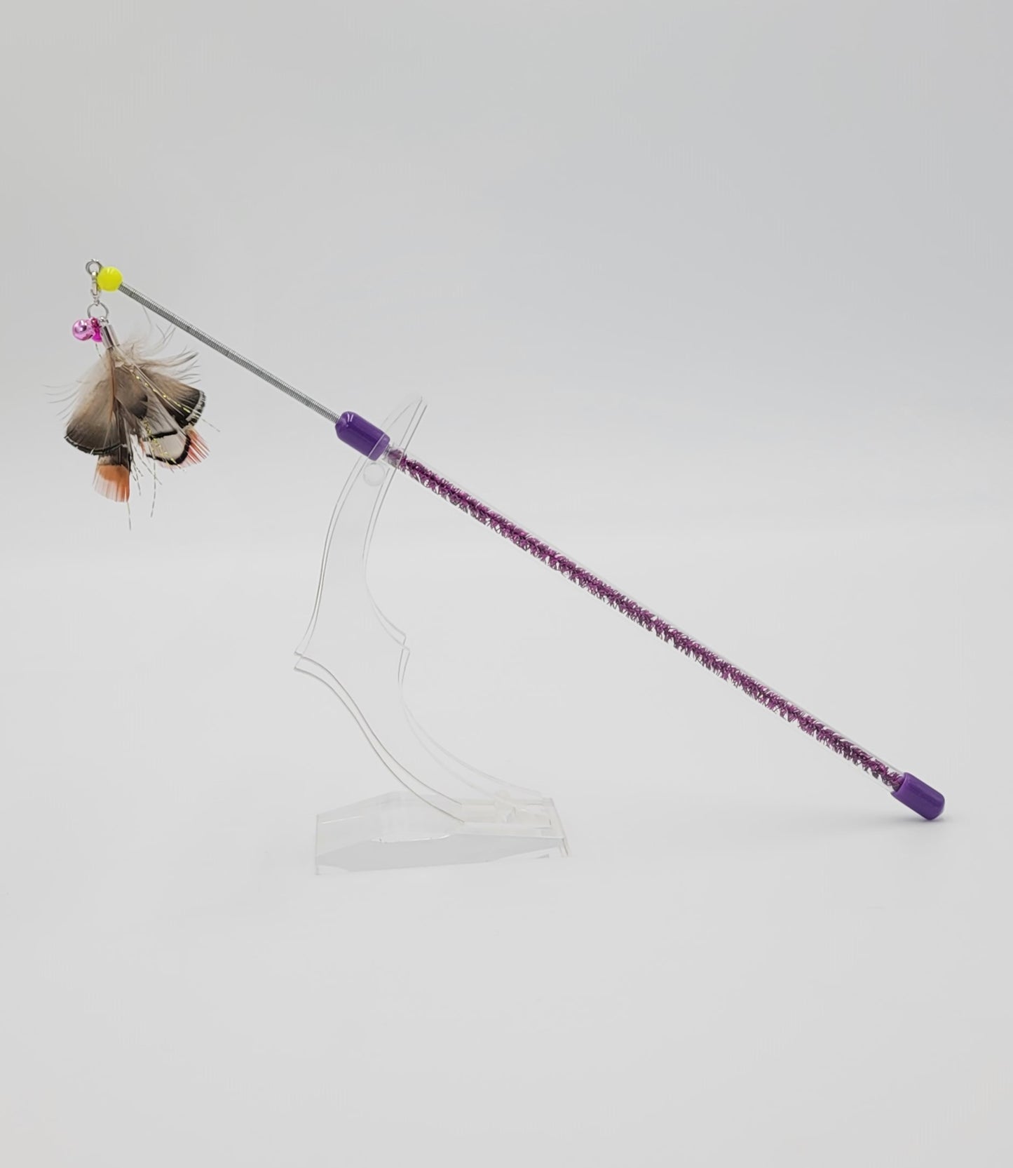 Spring 13" Feather Cat Wand