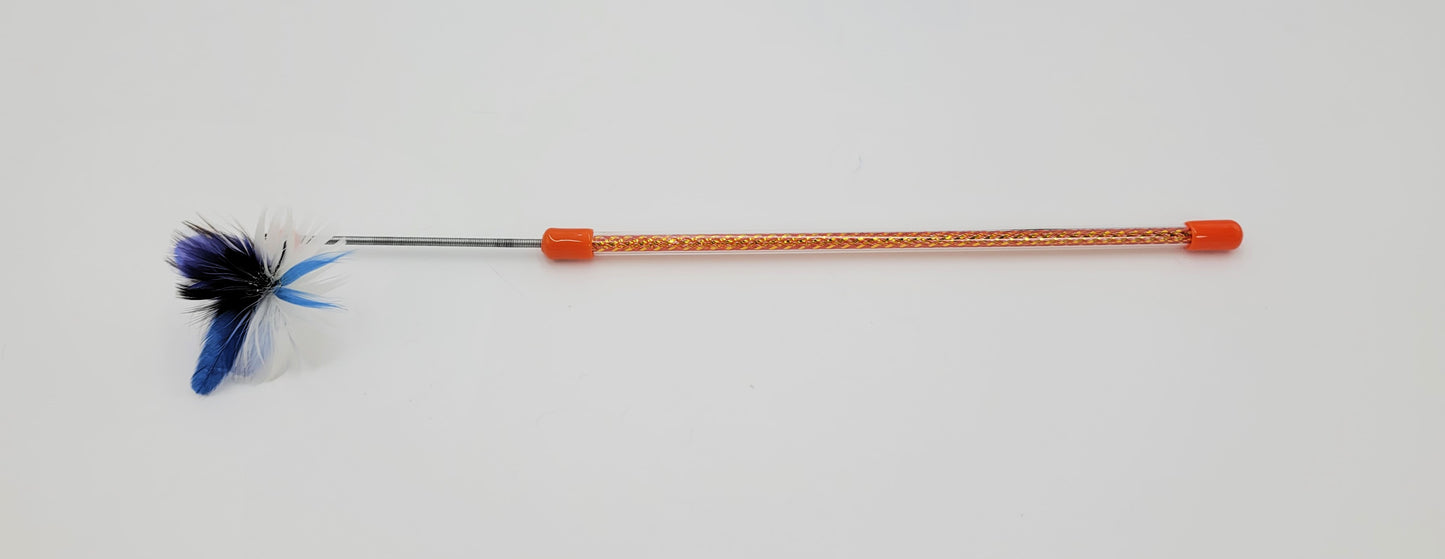 Spring 13" Feather Cat Wand