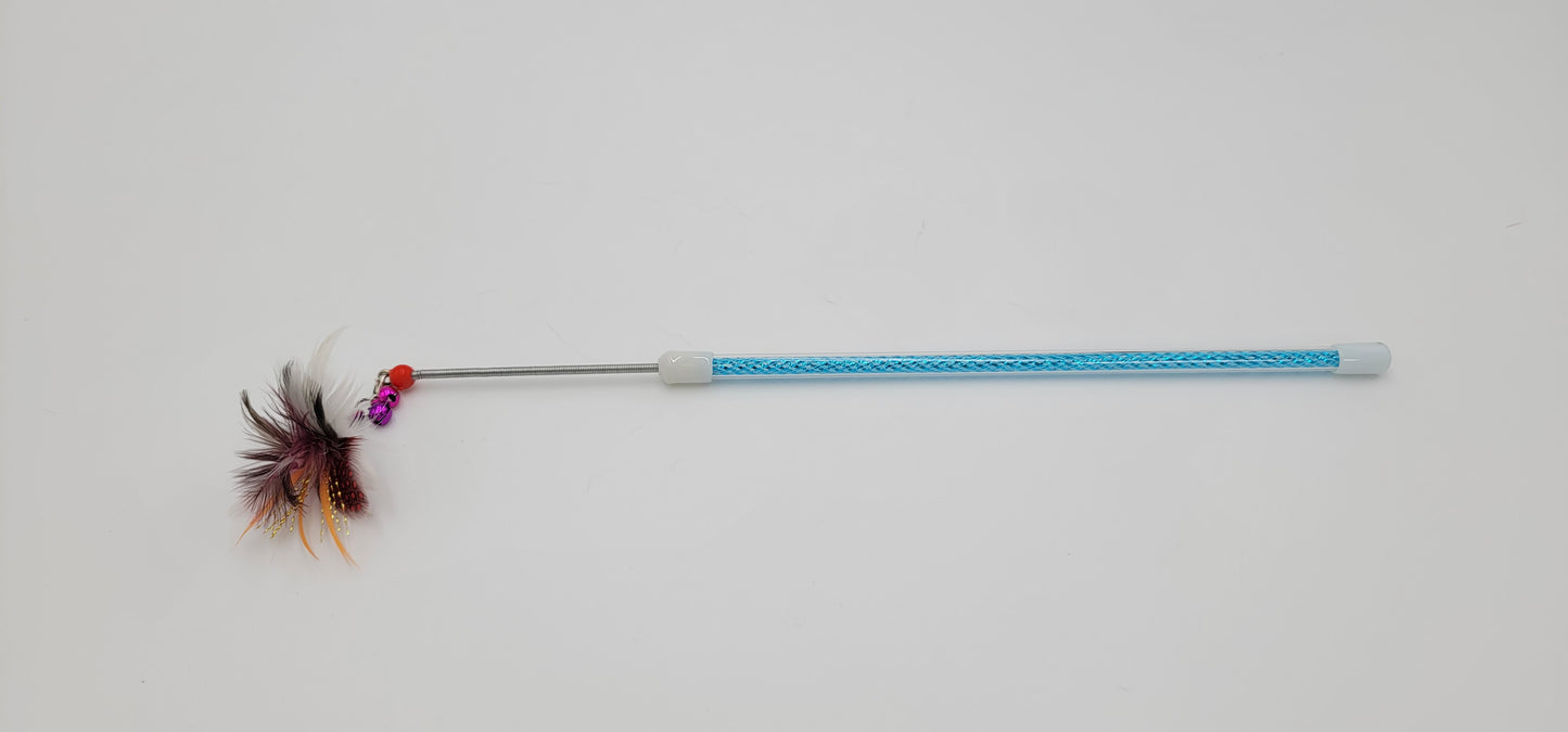Spring 13" Feather Cat Wand