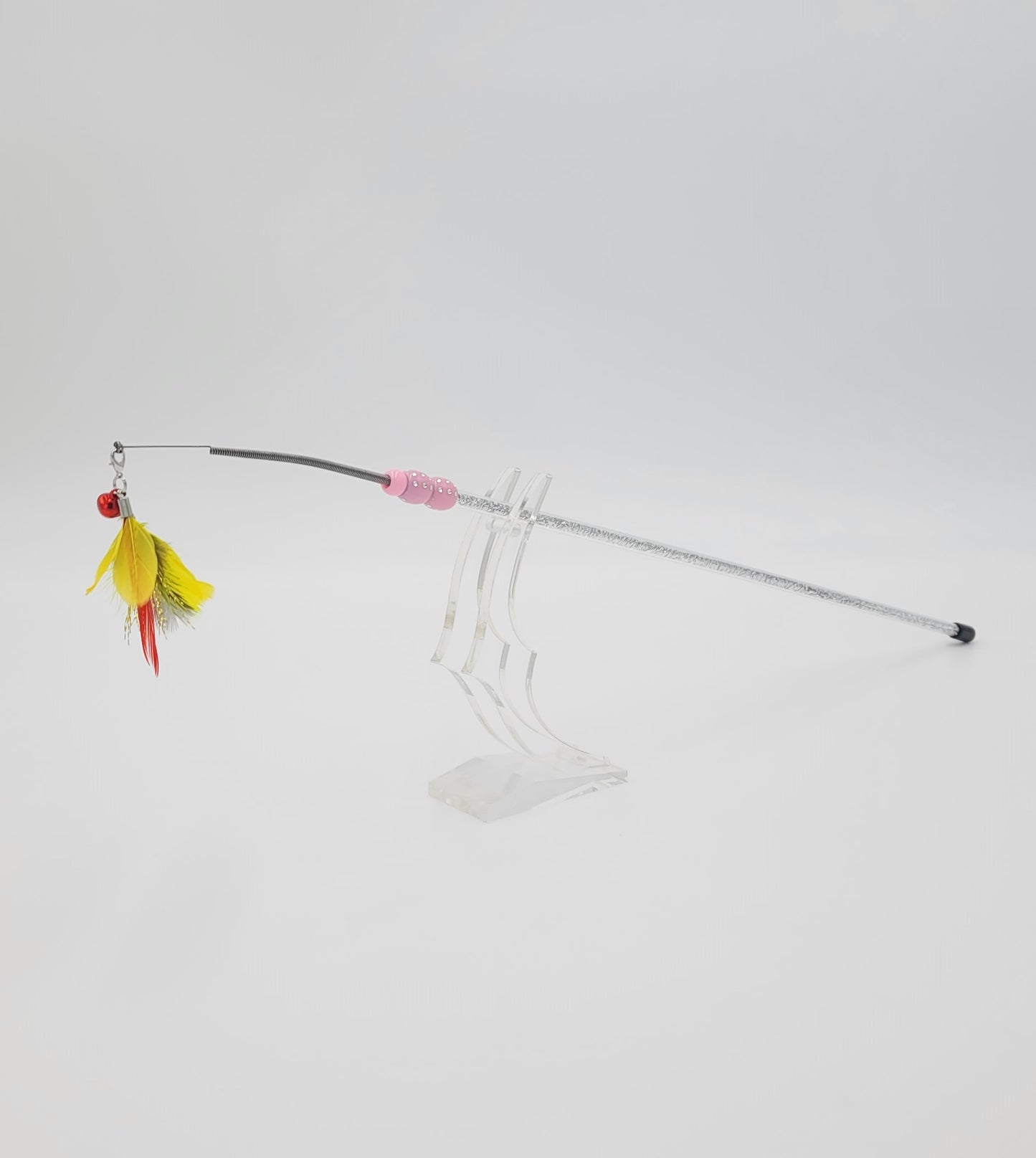 Spring 22" Feather Cat Wand