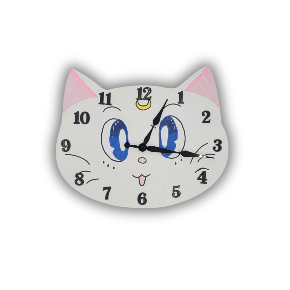 Cat Face Clock