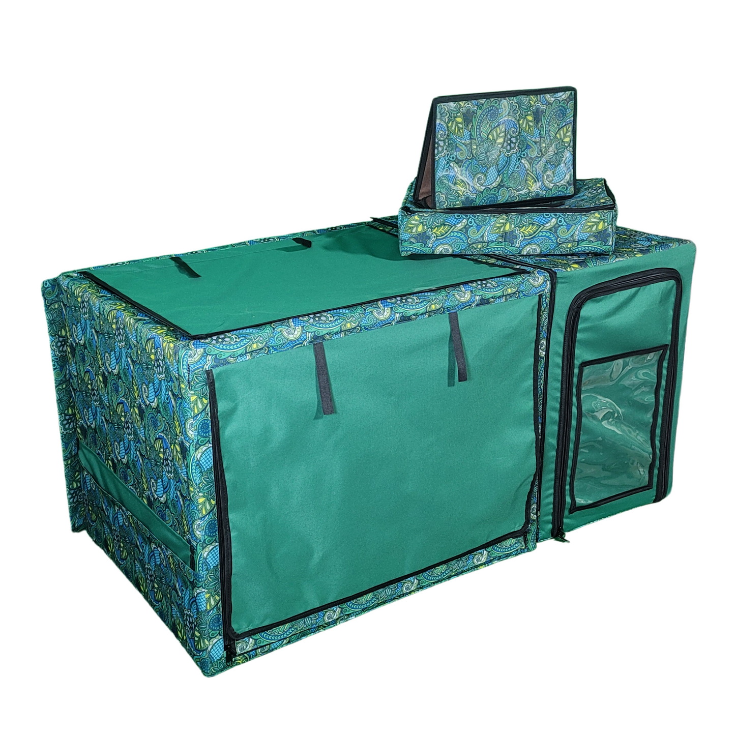 Show Cage (Green Paisley)