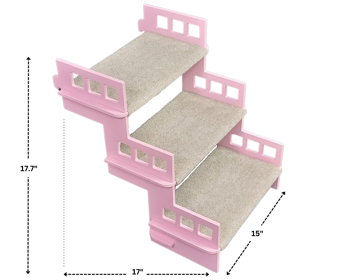 Carpeted Stairs for Cats "Alessio"